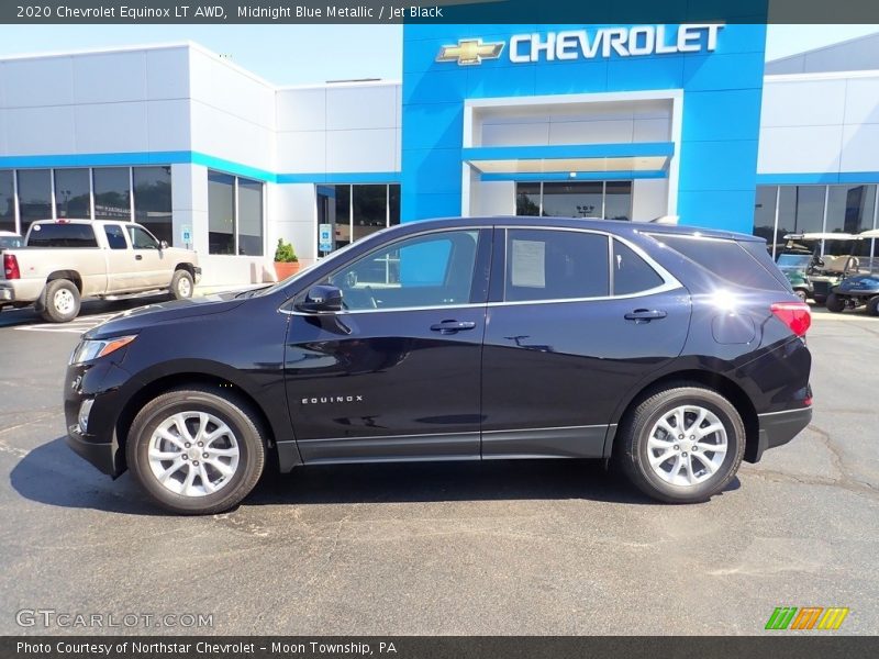 Midnight Blue Metallic / Jet Black 2020 Chevrolet Equinox LT AWD
