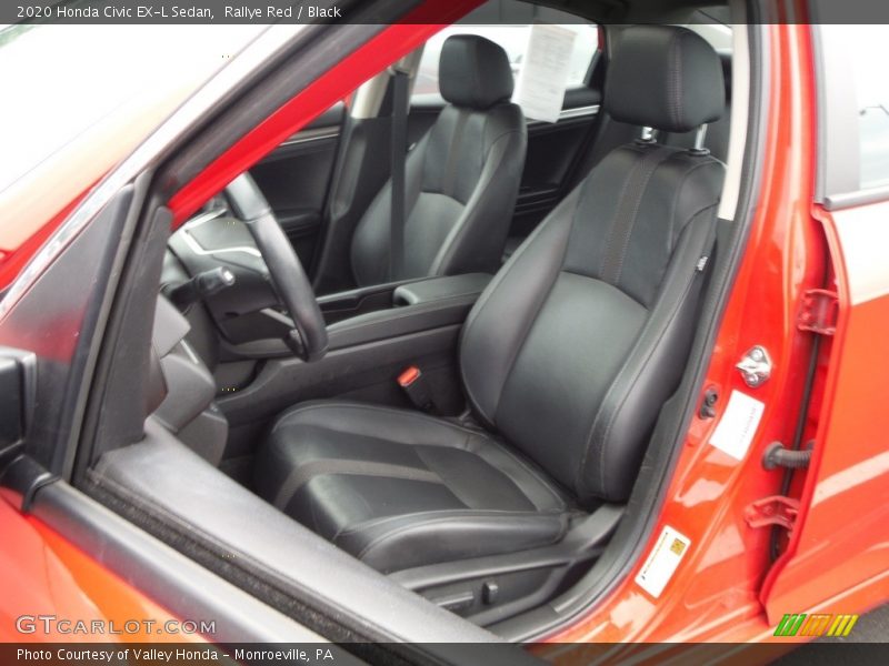 Front Seat of 2020 Civic EX-L Sedan