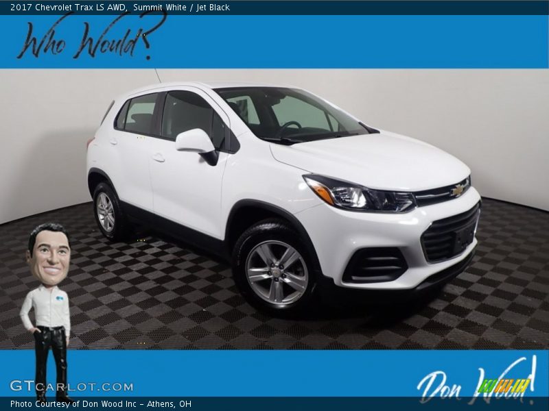 Summit White / Jet Black 2017 Chevrolet Trax LS AWD