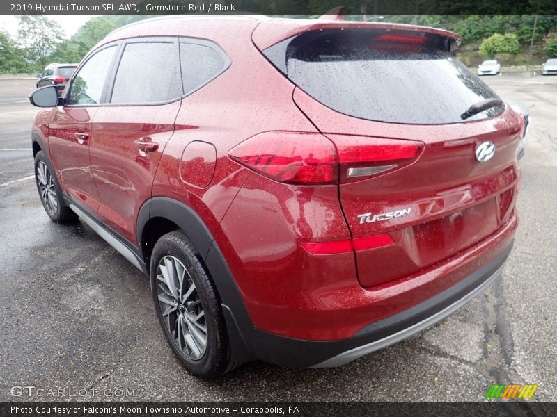 Gemstone Red / Black 2019 Hyundai Tucson SEL AWD