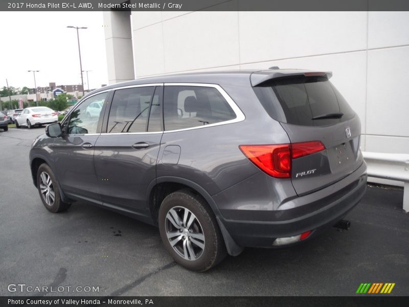 Modern Steel Metallic / Gray 2017 Honda Pilot EX-L AWD