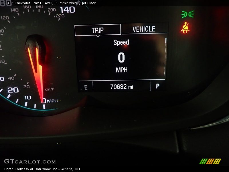 Summit White / Jet Black 2017 Chevrolet Trax LS AWD
