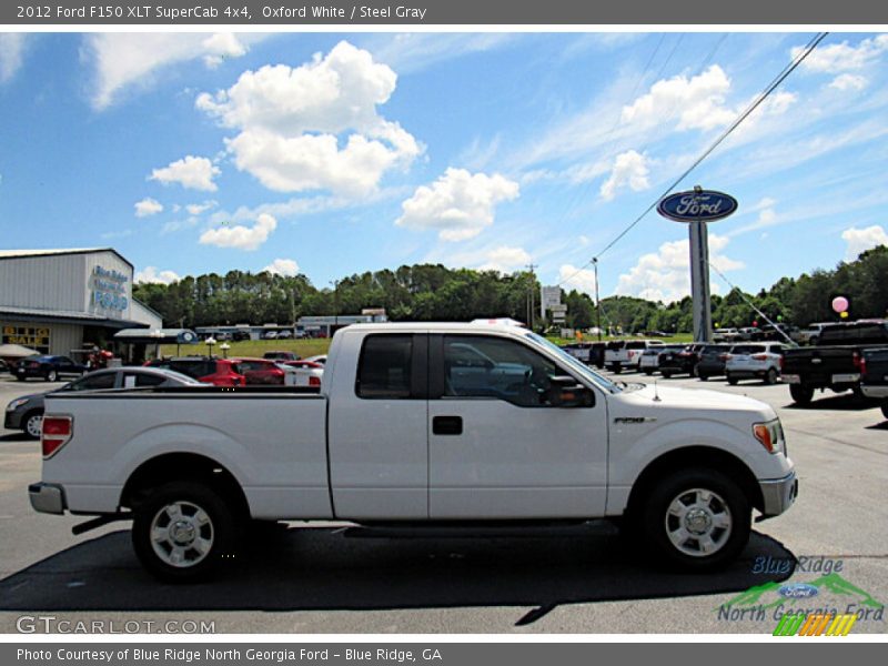 Oxford White / Steel Gray 2012 Ford F150 XLT SuperCab 4x4