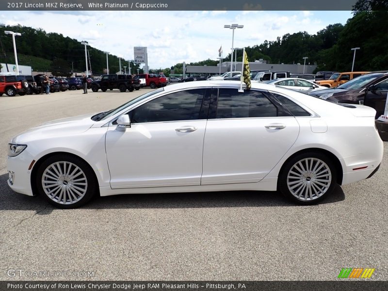 White Platinum / Cappuccino 2017 Lincoln MKZ Reserve