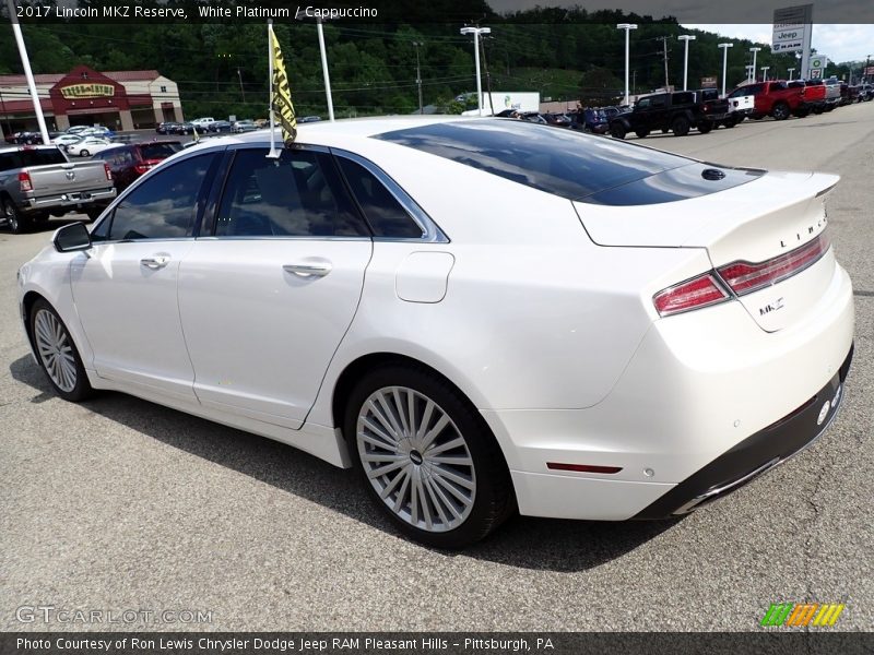 White Platinum / Cappuccino 2017 Lincoln MKZ Reserve