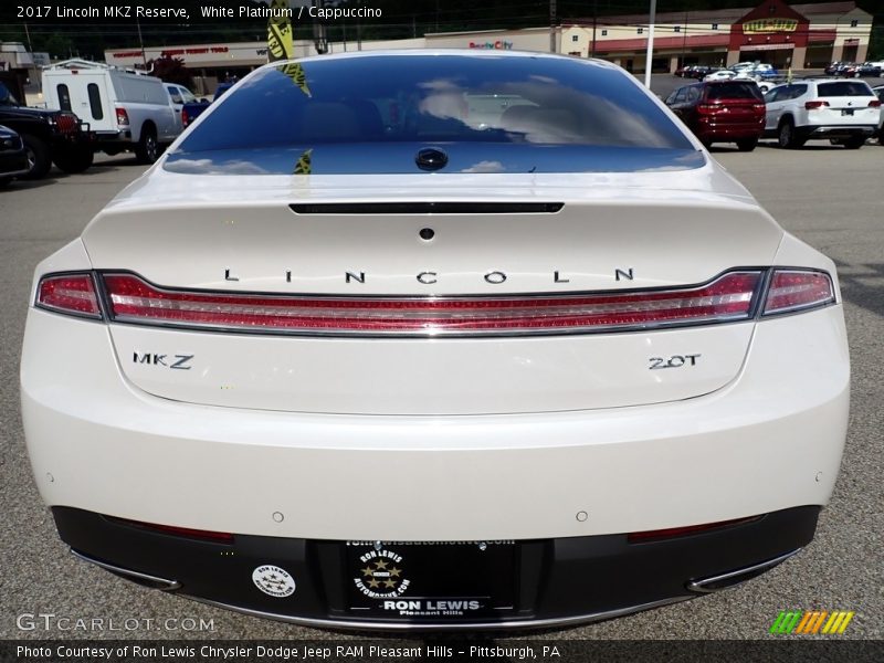 White Platinum / Cappuccino 2017 Lincoln MKZ Reserve