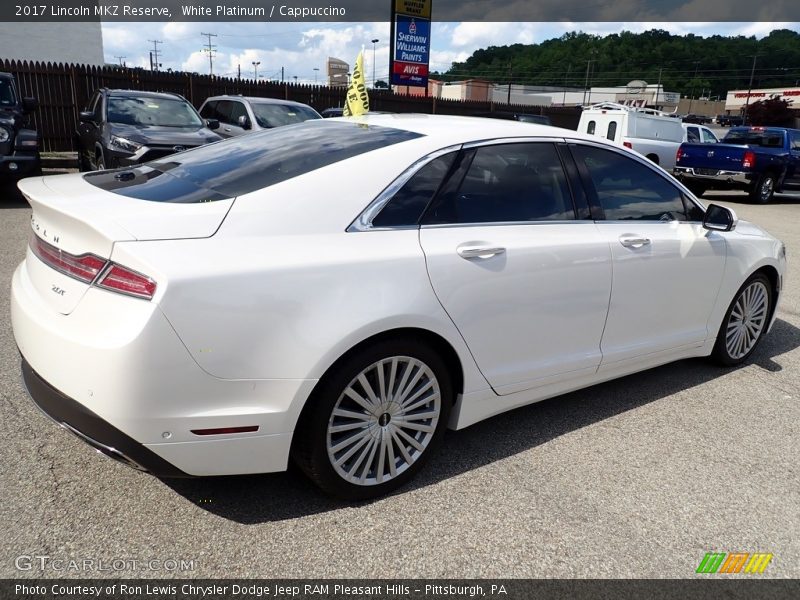 White Platinum / Cappuccino 2017 Lincoln MKZ Reserve