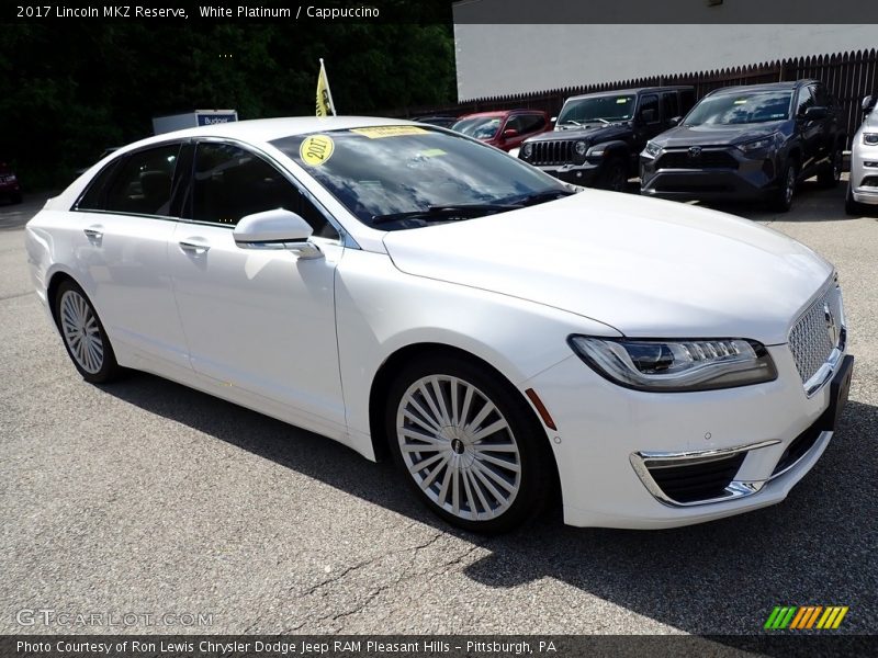 White Platinum / Cappuccino 2017 Lincoln MKZ Reserve