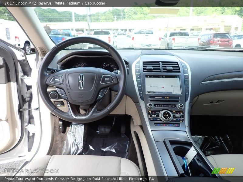 White Platinum / Cappuccino 2017 Lincoln MKZ Reserve