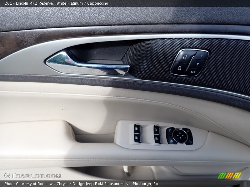 White Platinum / Cappuccino 2017 Lincoln MKZ Reserve