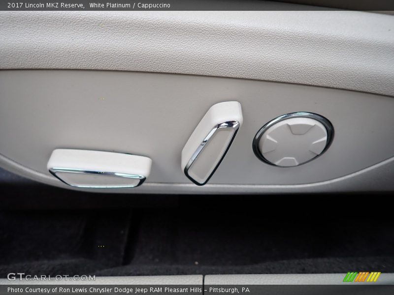White Platinum / Cappuccino 2017 Lincoln MKZ Reserve