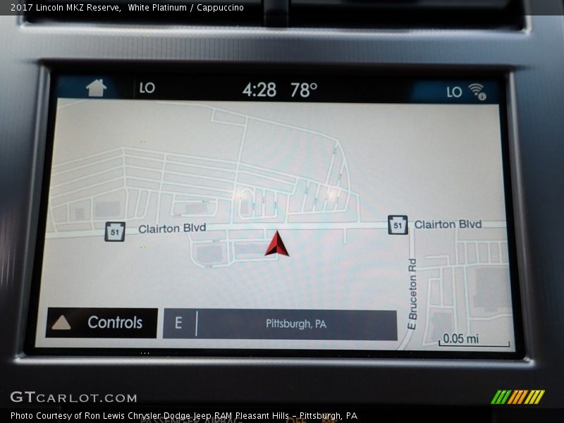 White Platinum / Cappuccino 2017 Lincoln MKZ Reserve