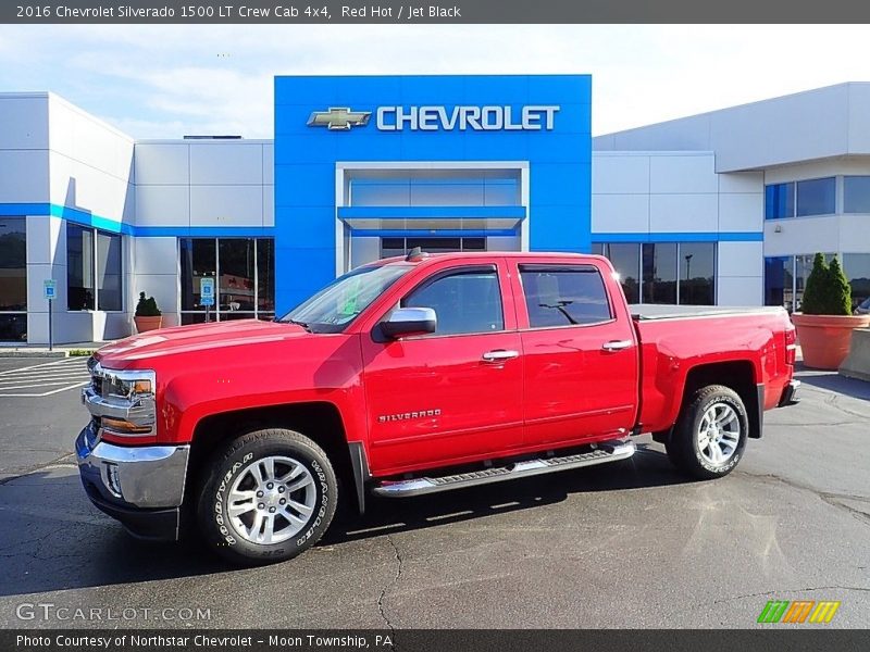 Red Hot / Jet Black 2016 Chevrolet Silverado 1500 LT Crew Cab 4x4