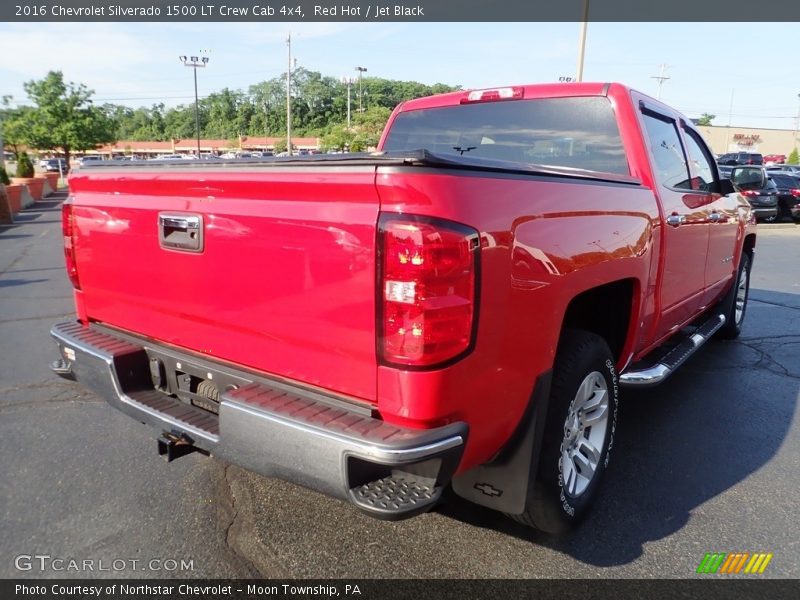 Red Hot / Jet Black 2016 Chevrolet Silverado 1500 LT Crew Cab 4x4