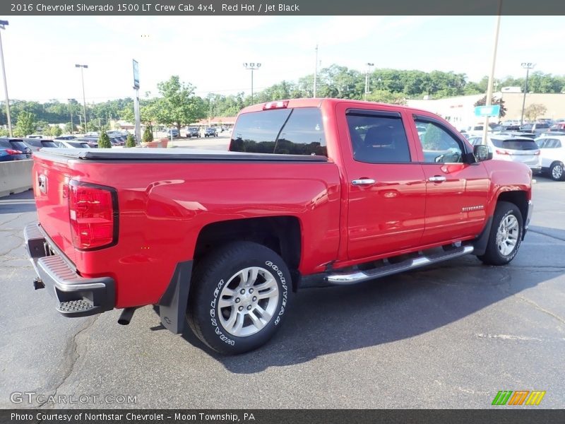 Red Hot / Jet Black 2016 Chevrolet Silverado 1500 LT Crew Cab 4x4