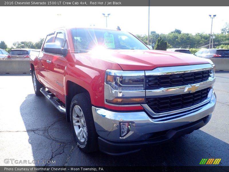 Red Hot / Jet Black 2016 Chevrolet Silverado 1500 LT Crew Cab 4x4