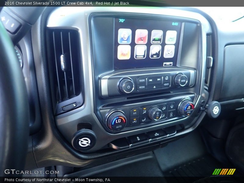 Red Hot / Jet Black 2016 Chevrolet Silverado 1500 LT Crew Cab 4x4