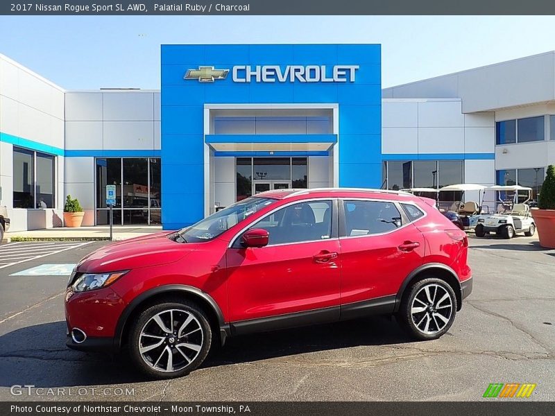 Palatial Ruby / Charcoal 2017 Nissan Rogue Sport SL AWD