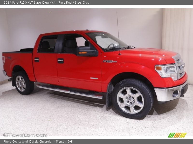 Race Red / Steel Grey 2014 Ford F150 XLT SuperCrew 4x4