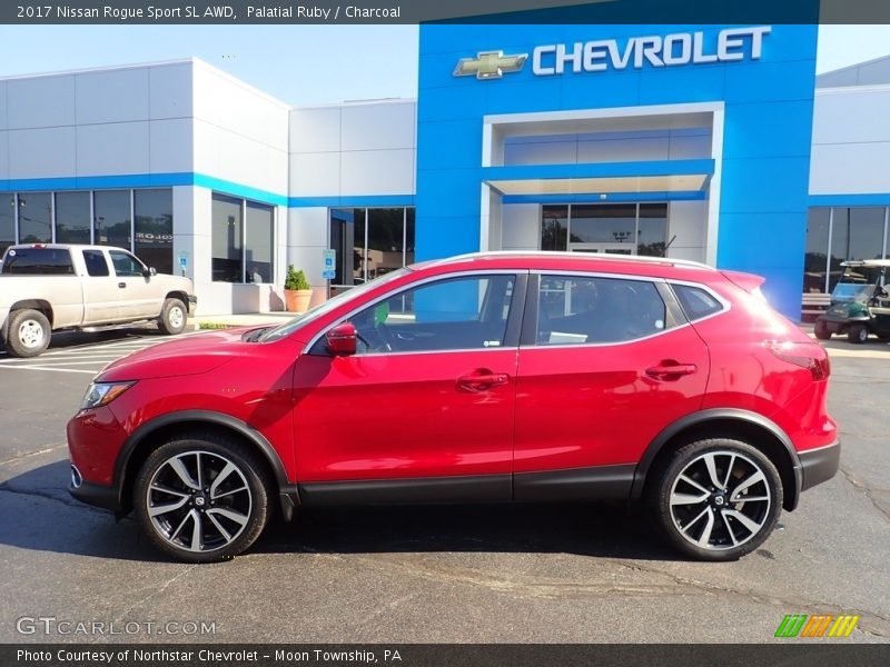 Palatial Ruby / Charcoal 2017 Nissan Rogue Sport SL AWD