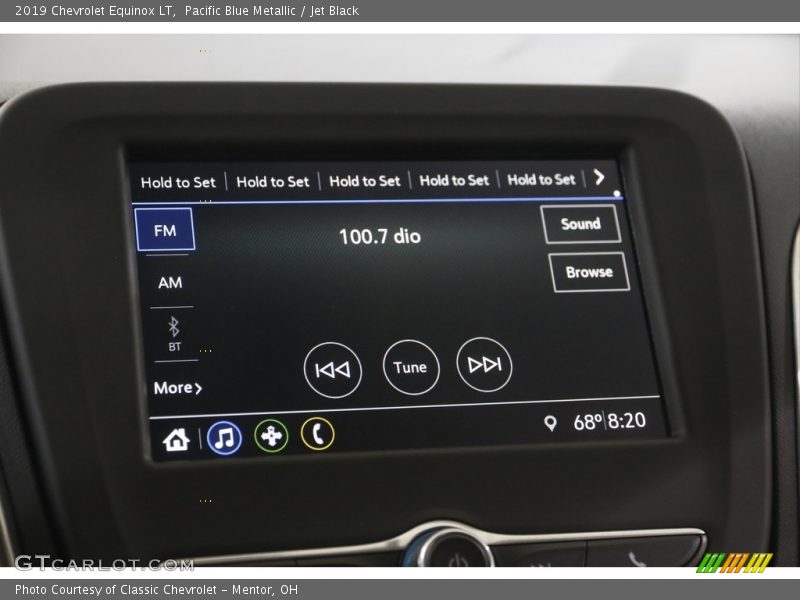 Pacific Blue Metallic / Jet Black 2019 Chevrolet Equinox LT