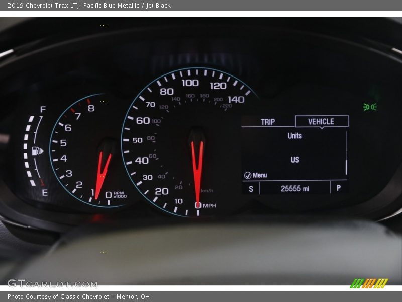 Pacific Blue Metallic / Jet Black 2019 Chevrolet Trax LT