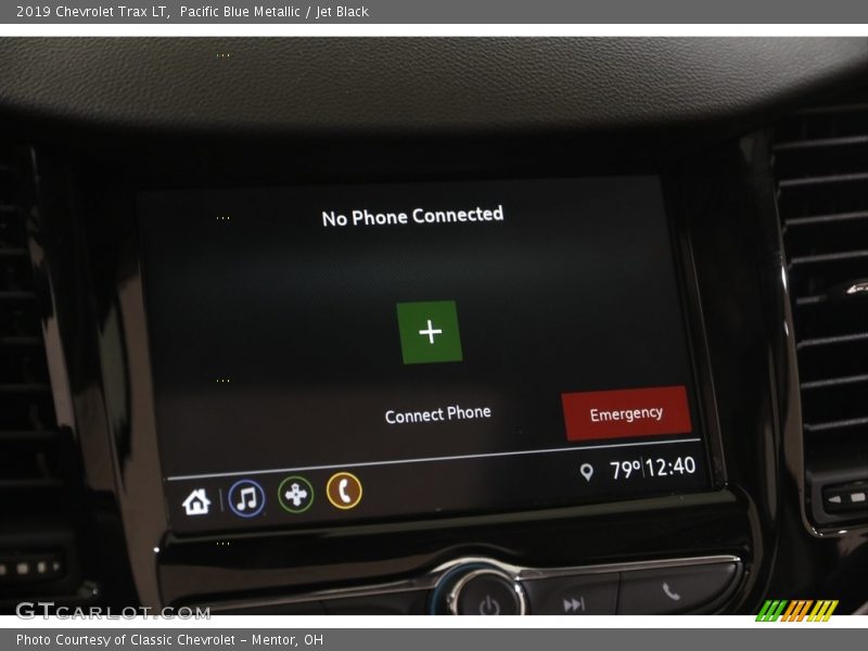 Pacific Blue Metallic / Jet Black 2019 Chevrolet Trax LT