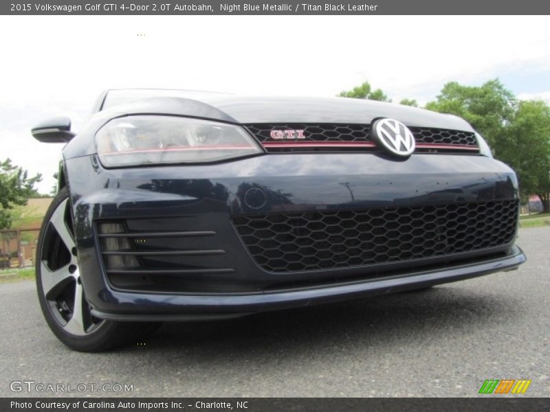 Night Blue Metallic / Titan Black Leather 2015 Volkswagen Golf GTI 4-Door 2.0T Autobahn