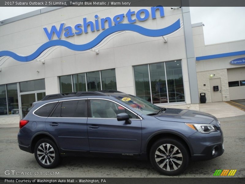 Twilight Blue Metallic / Warm Ivory 2017 Subaru Outback 2.5i Limited