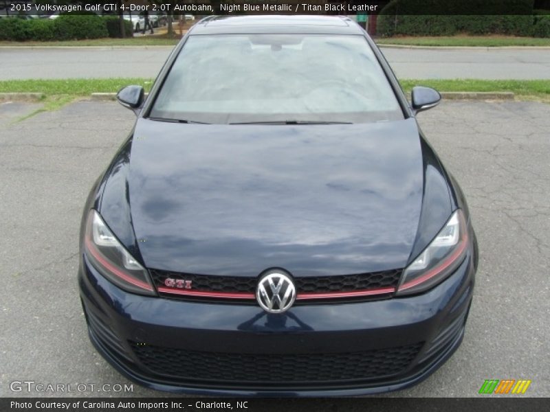 Night Blue Metallic / Titan Black Leather 2015 Volkswagen Golf GTI 4-Door 2.0T Autobahn