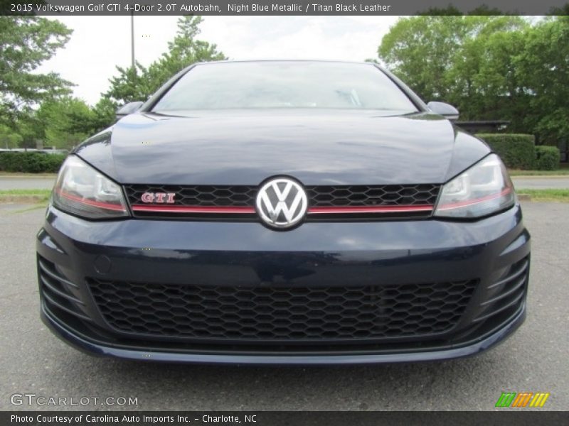 Night Blue Metallic / Titan Black Leather 2015 Volkswagen Golf GTI 4-Door 2.0T Autobahn