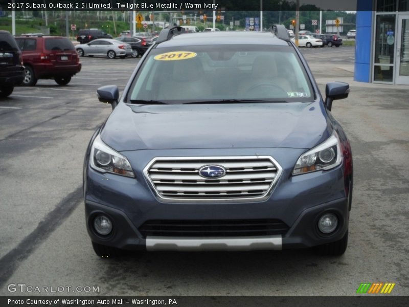 Twilight Blue Metallic / Warm Ivory 2017 Subaru Outback 2.5i Limited