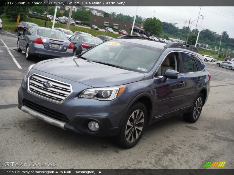 Twilight Blue Metallic / Warm Ivory 2017 Subaru Outback 2.5i Limited