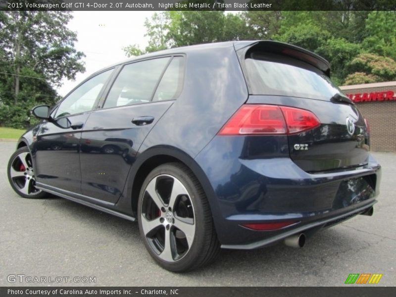 Night Blue Metallic / Titan Black Leather 2015 Volkswagen Golf GTI 4-Door 2.0T Autobahn