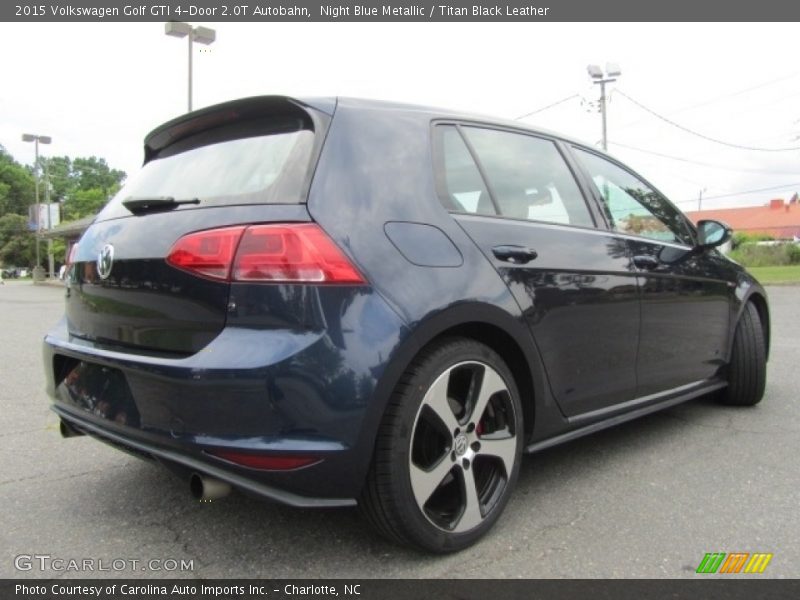 Night Blue Metallic / Titan Black Leather 2015 Volkswagen Golf GTI 4-Door 2.0T Autobahn
