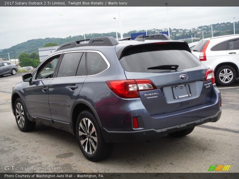 Twilight Blue Metallic / Warm Ivory 2017 Subaru Outback 2.5i Limited