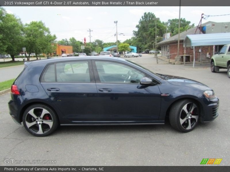 Night Blue Metallic / Titan Black Leather 2015 Volkswagen Golf GTI 4-Door 2.0T Autobahn