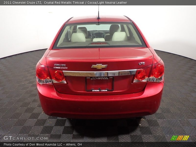 Crystal Red Metallic Tintcoat / Cocoa/Light Neutral Leather 2011 Chevrolet Cruze LTZ
