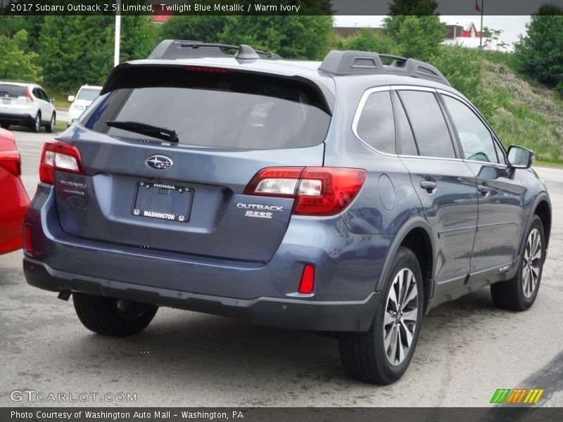Twilight Blue Metallic / Warm Ivory 2017 Subaru Outback 2.5i Limited