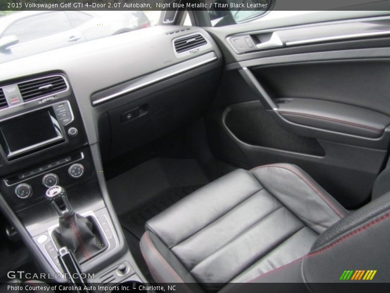 Night Blue Metallic / Titan Black Leather 2015 Volkswagen Golf GTI 4-Door 2.0T Autobahn