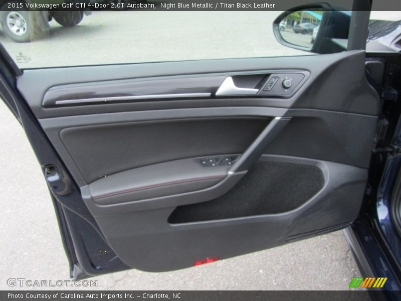 Night Blue Metallic / Titan Black Leather 2015 Volkswagen Golf GTI 4-Door 2.0T Autobahn