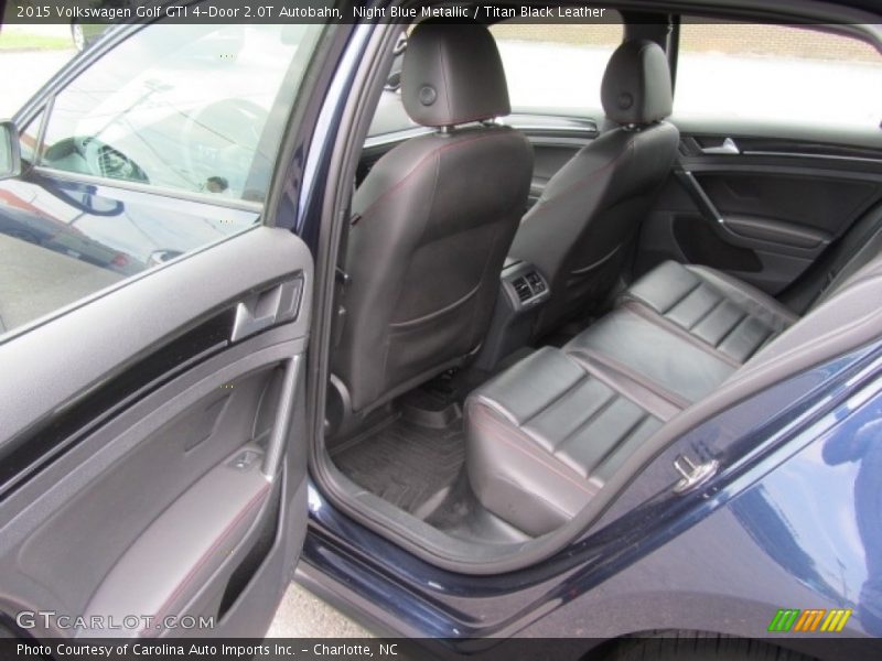Night Blue Metallic / Titan Black Leather 2015 Volkswagen Golf GTI 4-Door 2.0T Autobahn