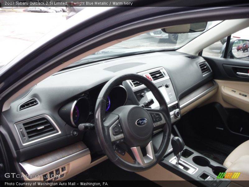 Twilight Blue Metallic / Warm Ivory 2017 Subaru Outback 2.5i Limited