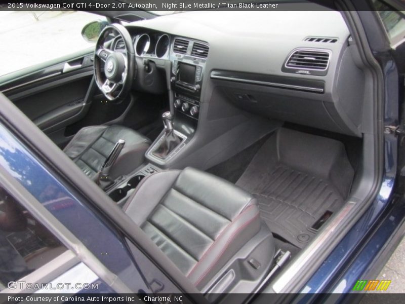 Night Blue Metallic / Titan Black Leather 2015 Volkswagen Golf GTI 4-Door 2.0T Autobahn