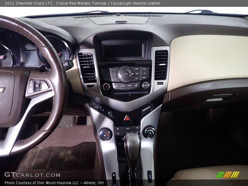 Crystal Red Metallic Tintcoat / Cocoa/Light Neutral Leather 2011 Chevrolet Cruze LTZ