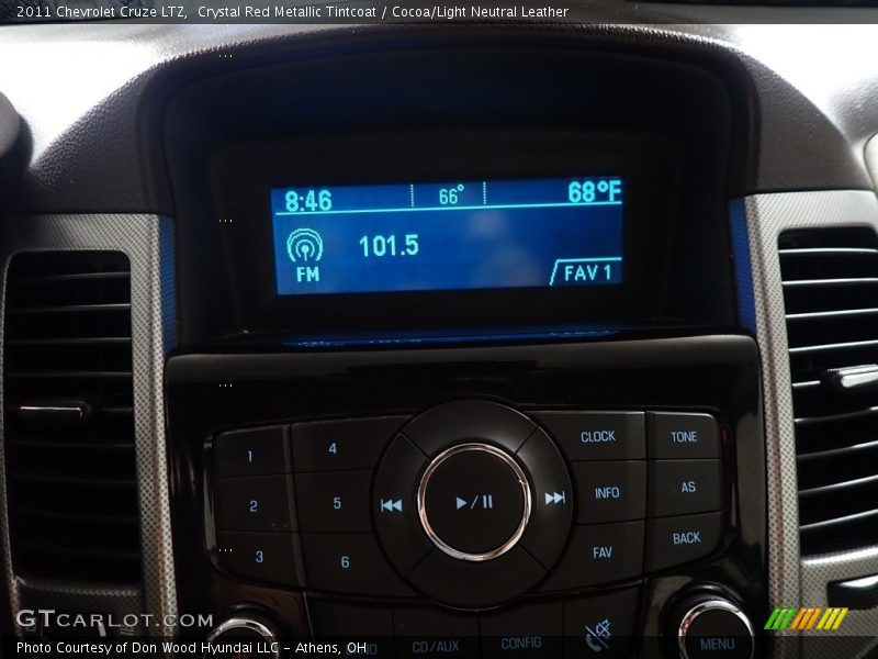 Crystal Red Metallic Tintcoat / Cocoa/Light Neutral Leather 2011 Chevrolet Cruze LTZ