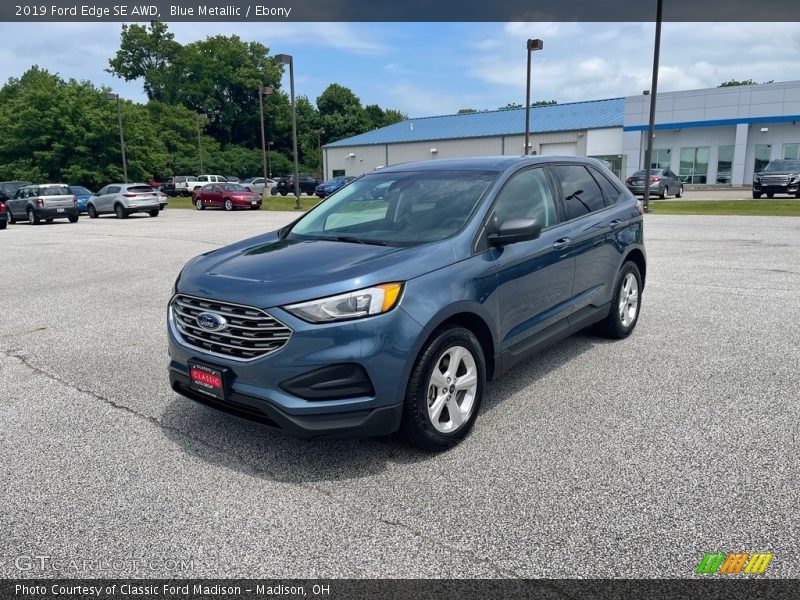 Blue Metallic / Ebony 2019 Ford Edge SE AWD