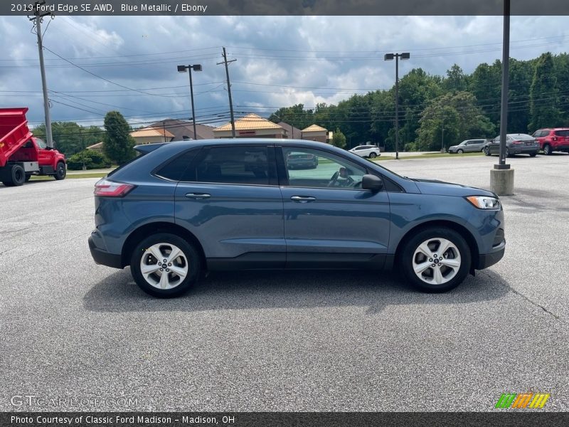 Blue Metallic / Ebony 2019 Ford Edge SE AWD