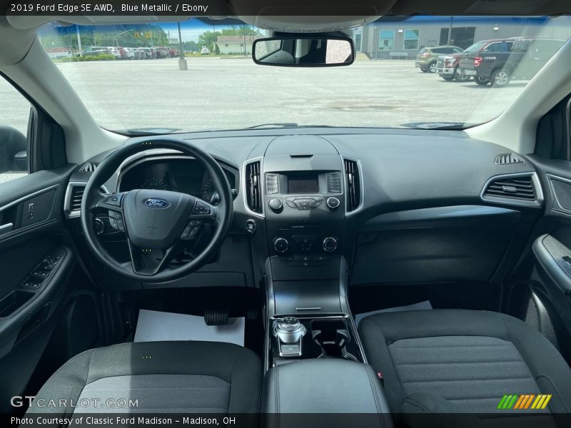 Blue Metallic / Ebony 2019 Ford Edge SE AWD