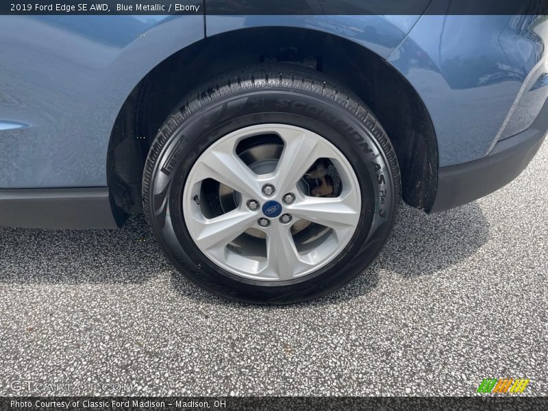 Blue Metallic / Ebony 2019 Ford Edge SE AWD